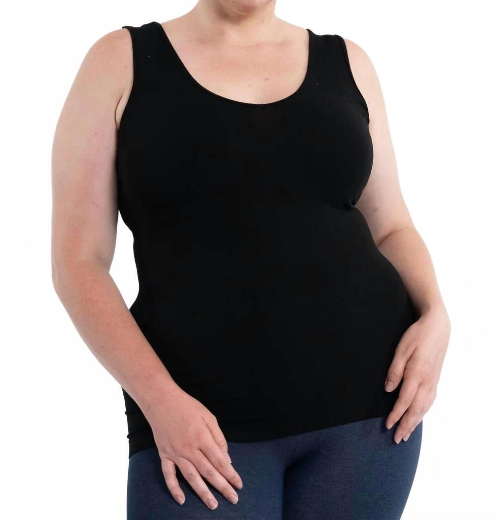 NEW ELIETIAN reversible tank curvy fit in black